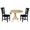 International Concepts 42 in. Dual Drop Leaf Table with 2 Splat Back Dining Chairs - 3 Piece Dining Set K01-42DP-C46-10P - alternate 3